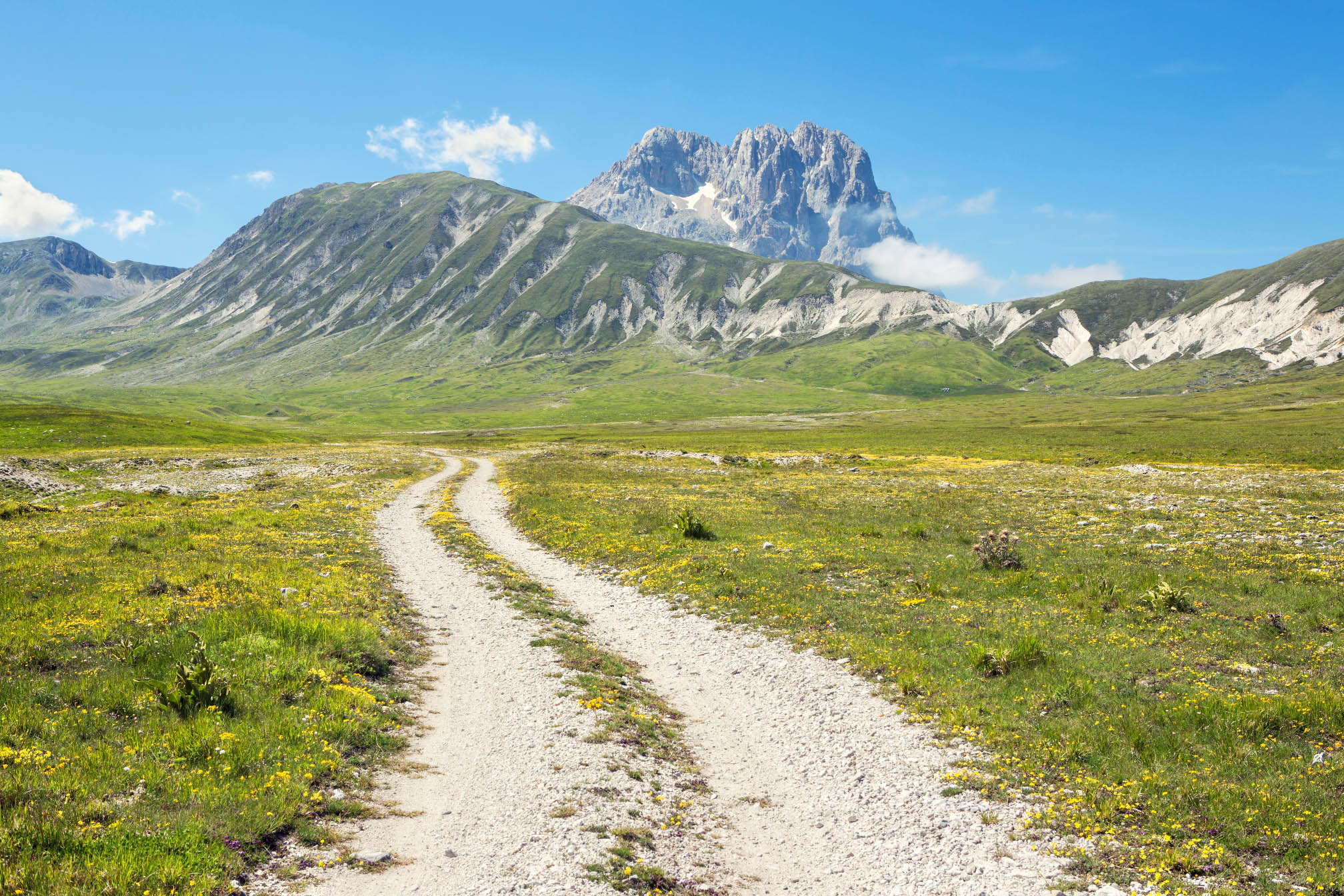 Gravel Trail in Gran Sasso, Abruzzo